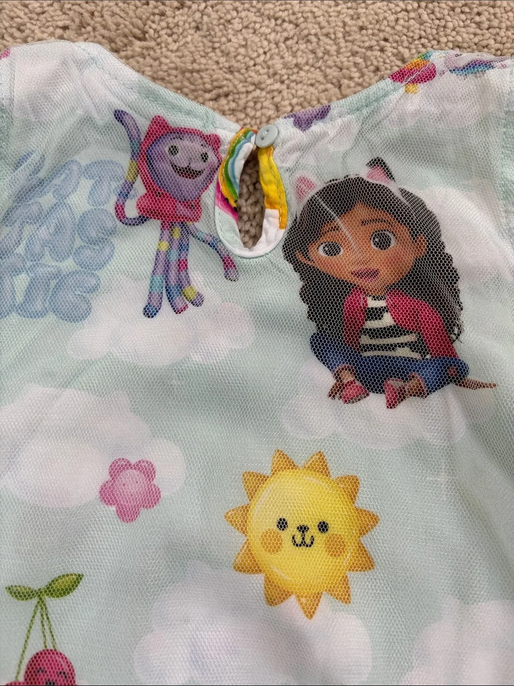 Gabby's Dollhouse Pandy Paws Kitty Fairy Cakey Cat sleeveless dress
